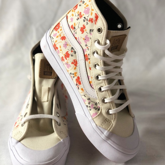 Vans Shoes - Vans Black Ball Hi SF Leila Hurst 70's Floral